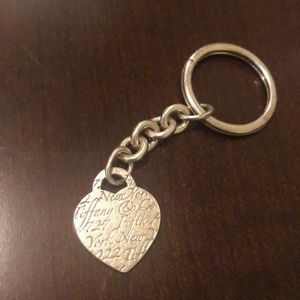 Tiffany & Co Authentic - Silver Heart Keychain